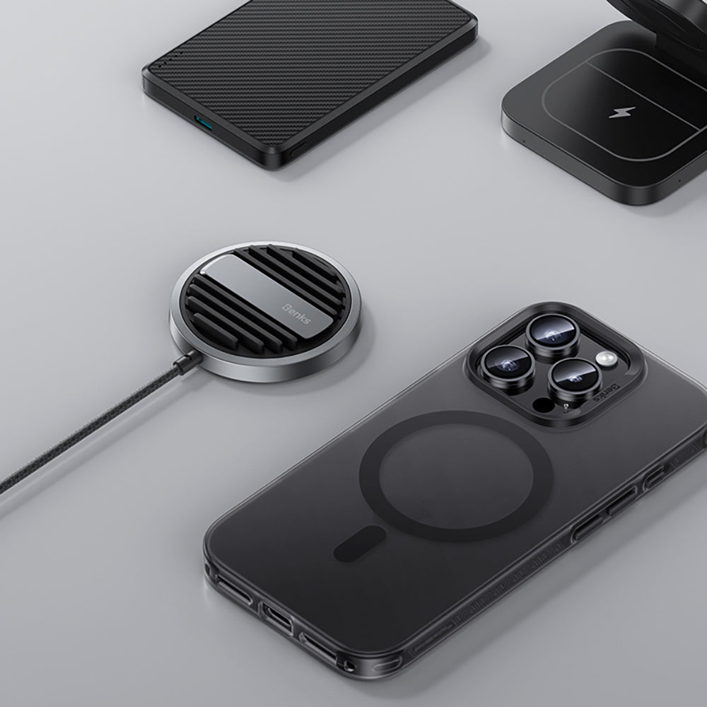 iPhone 17 Pro Kılıf M-safe Şarj Özellikli Benks Lucid Armor Kılıf
