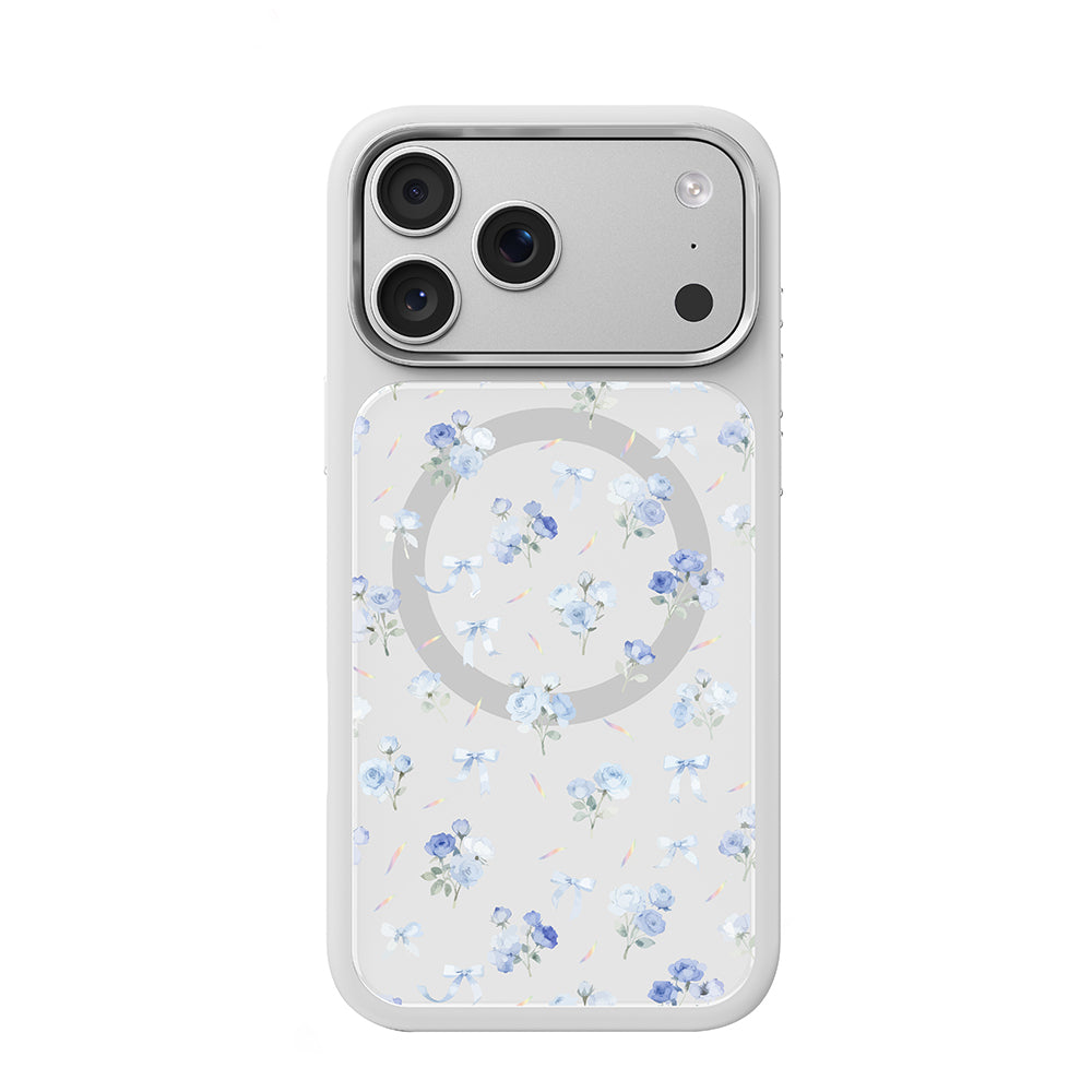 iPhone 17 Pro Kılıf M-safe Şarj Özellikli Çiçek Tasarımlı Mutural Flower Serisi Kılıf