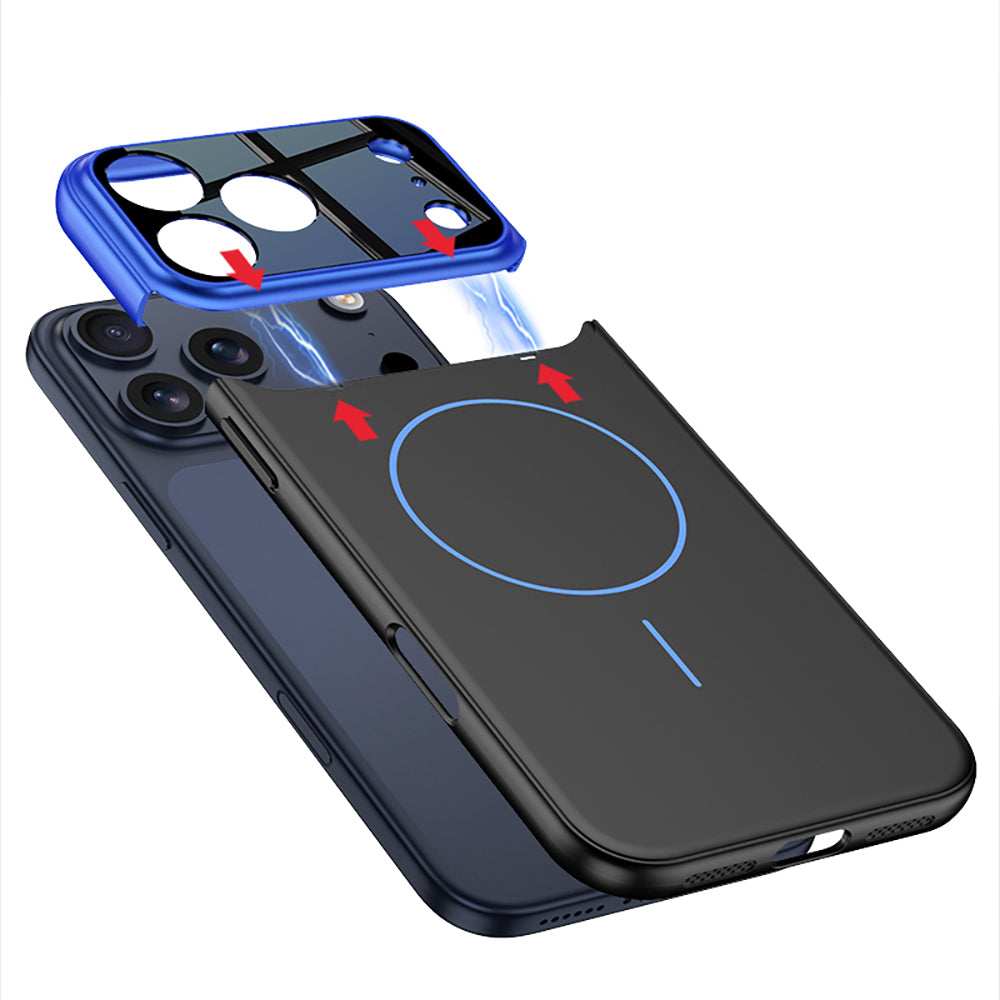 iPhone 17 Pro Kılıf M-safe Şarj Özellikli Çift Parçalı Zore Napoli Kılıf