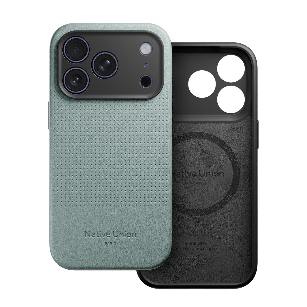 iPhone 17 Pro Kılıf M-safe Şarj Özellikli Deri Dokulu Native Union 2025 Active Serisi Kılıf