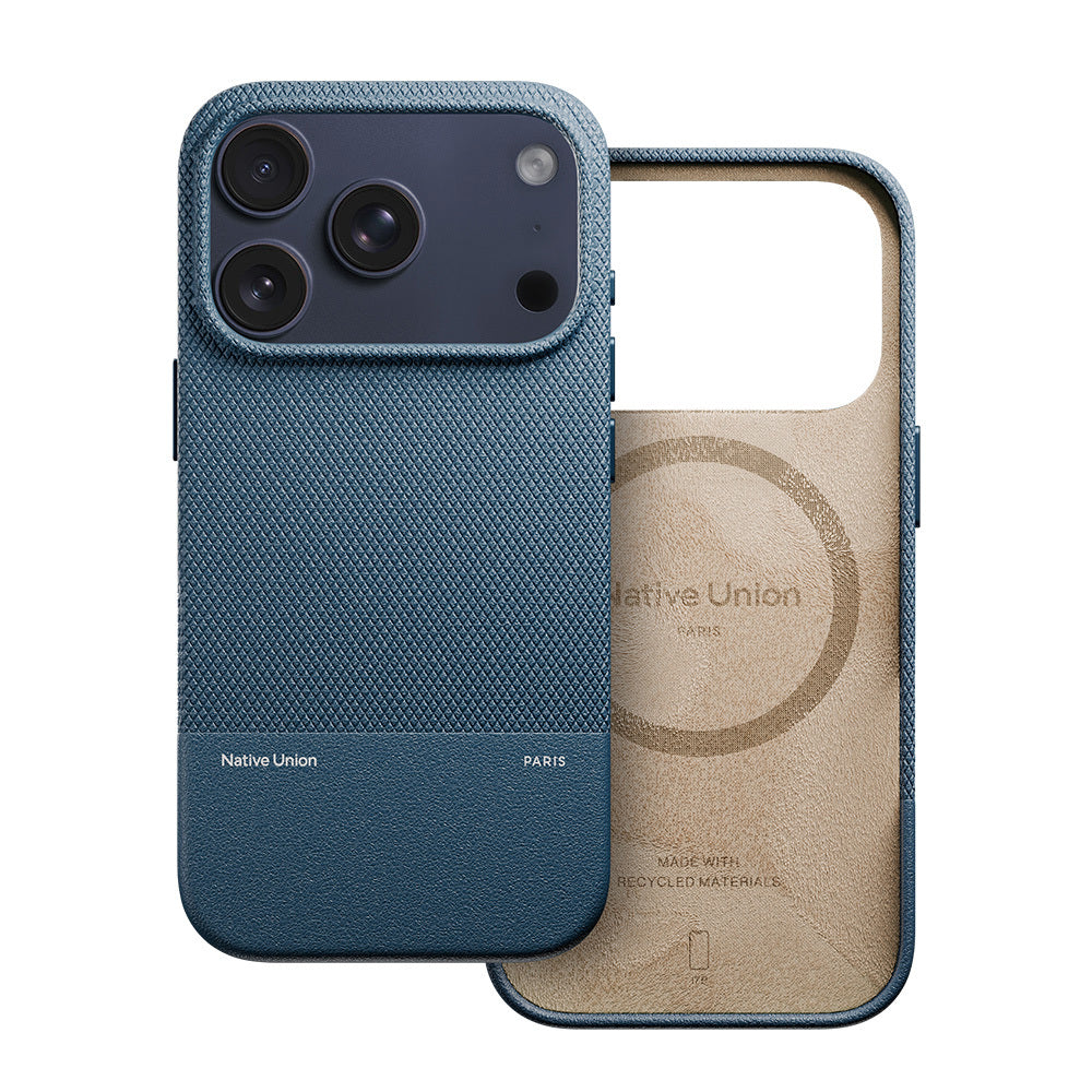 iPhone 17 Pro Kılıf M-safe Şarj Özellikli Deri Dokulu Native Union RE Classic Serisi Kılıf