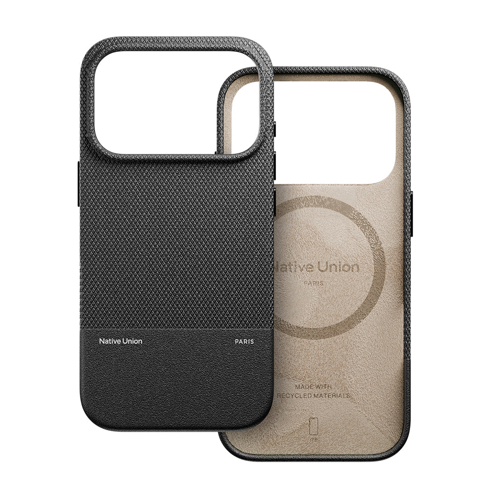 iPhone 17 Pro Kılıf M-safe Şarj Özellikli Deri Dokulu Native Union RE Classic Serisi Kılıf