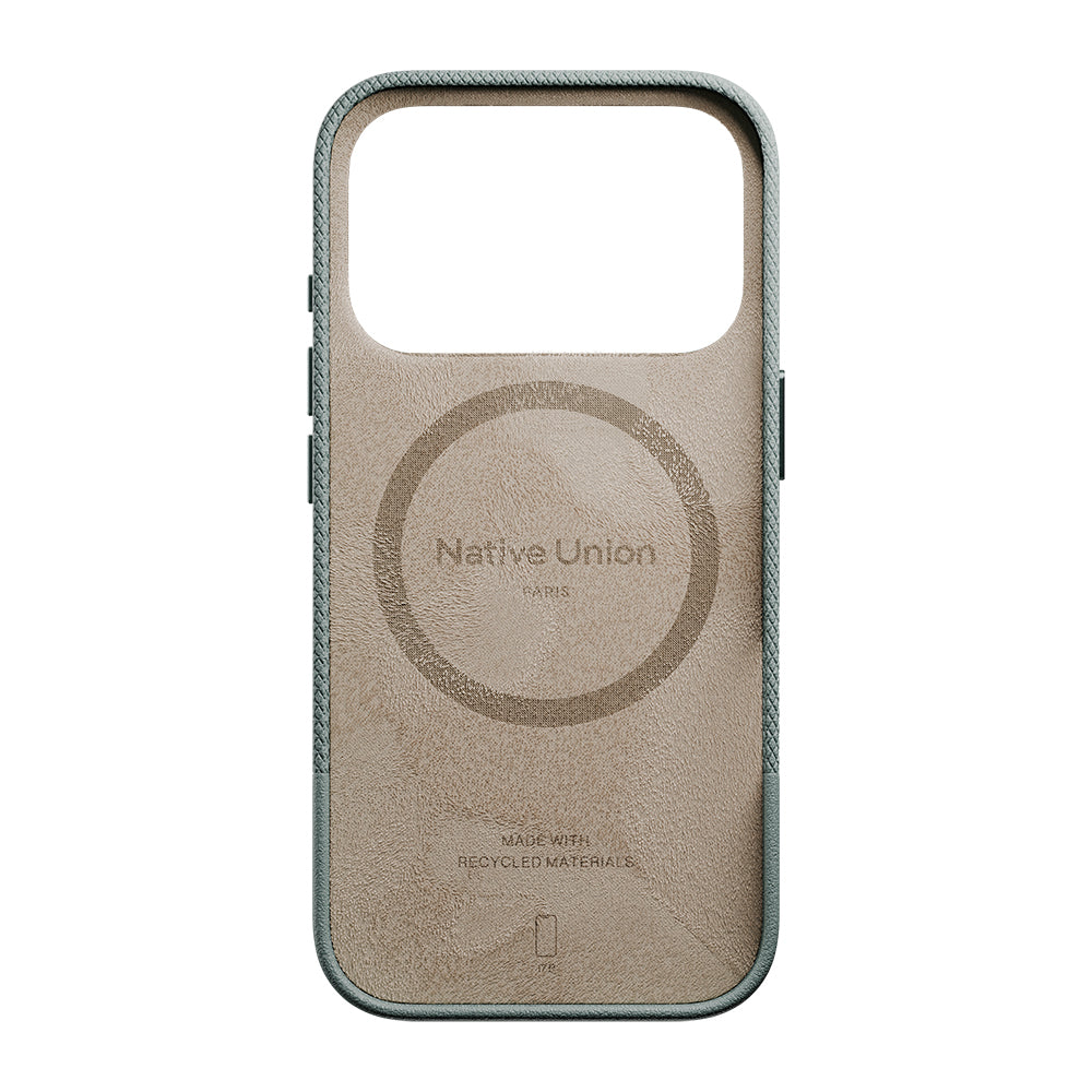 iPhone 17 Pro Kılıf M-safe Şarj Özellikli Deri Dokulu Native Union RE Classic Serisi Kılıf