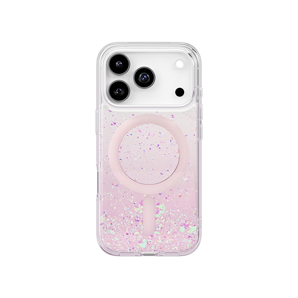 iPhone 17 Pro Kılıf M-safe Şarj Özellikli Hologram Parçalı Coehl Rosara Kılıf