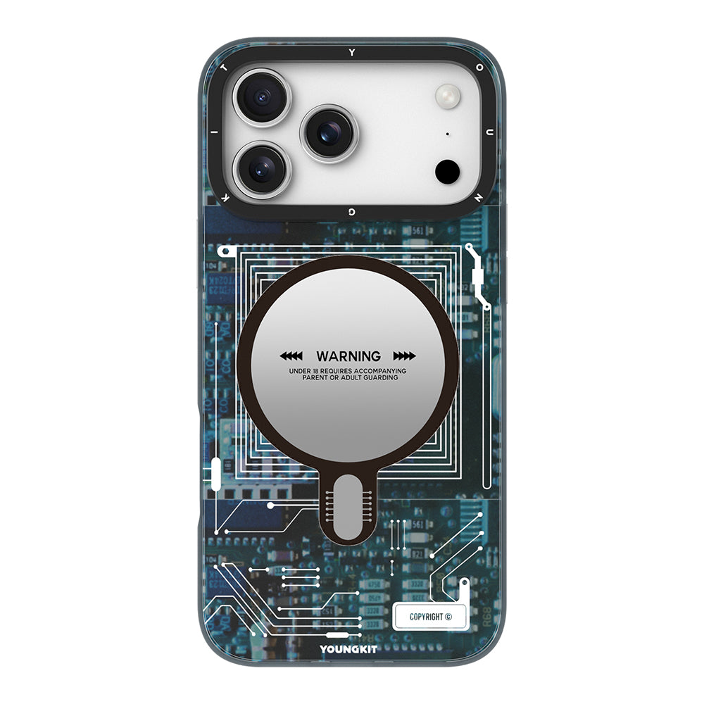 iPhone 17 Pro Kılıf M-safe Şarj Özellikli Kamera Denetim Butonlu Youngkit Technology Serisi Kılıf