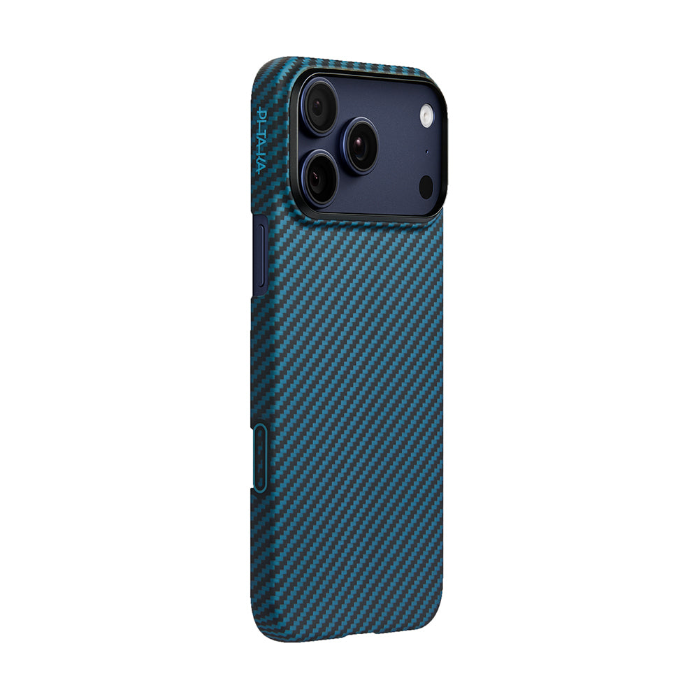iPhone 17 Pro Kılıf M-Safe Şarj Özellikli Kamera Kontrol Butonlu Aramid Karbon Fiber Pitaka Ultra-Slim Kılıf