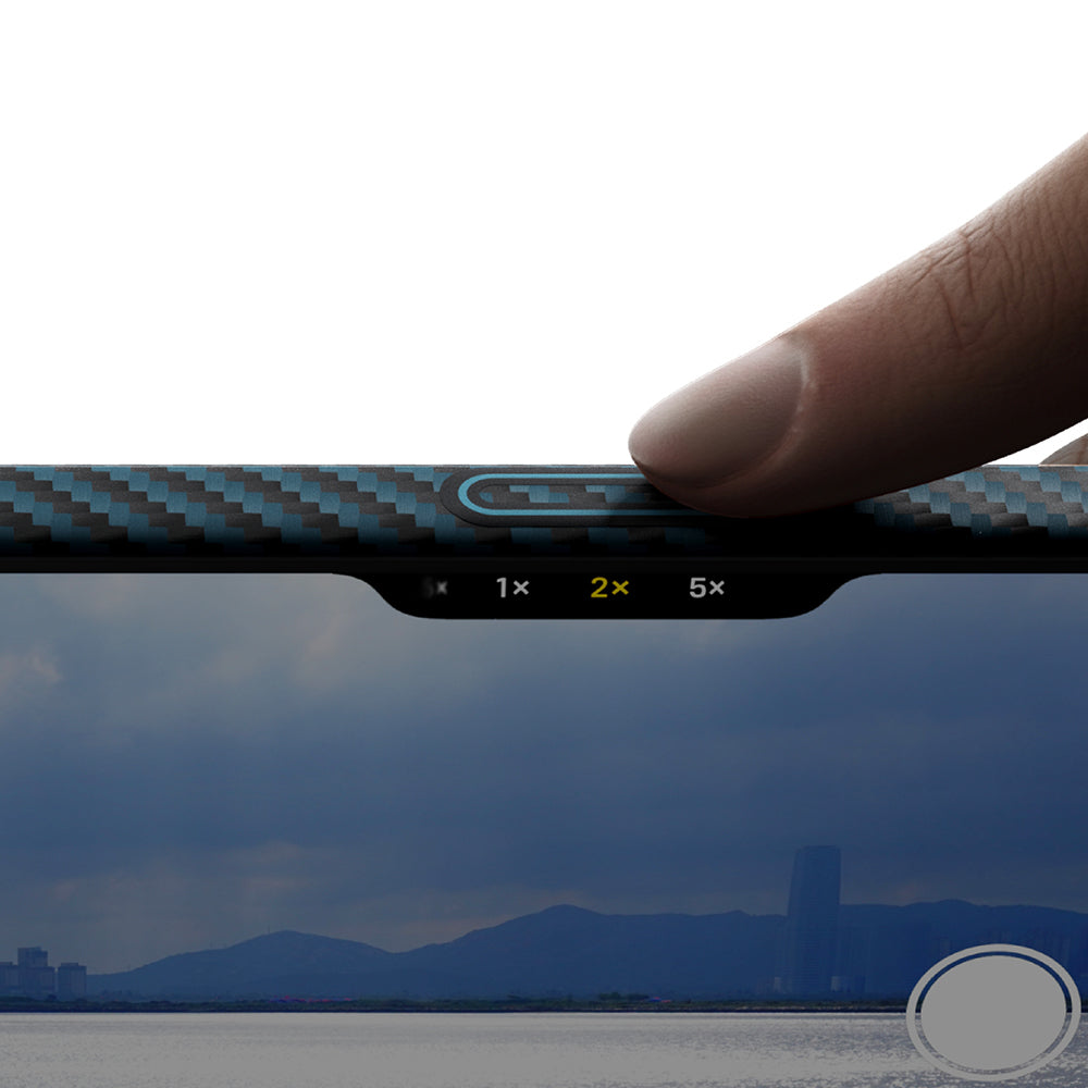 iPhone 17 Pro Kılıf M-Safe Şarj Özellikli Kamera Kontrol Butonlu Aramid Karbon Fiber Pitaka Ultra-Slim Kılıf