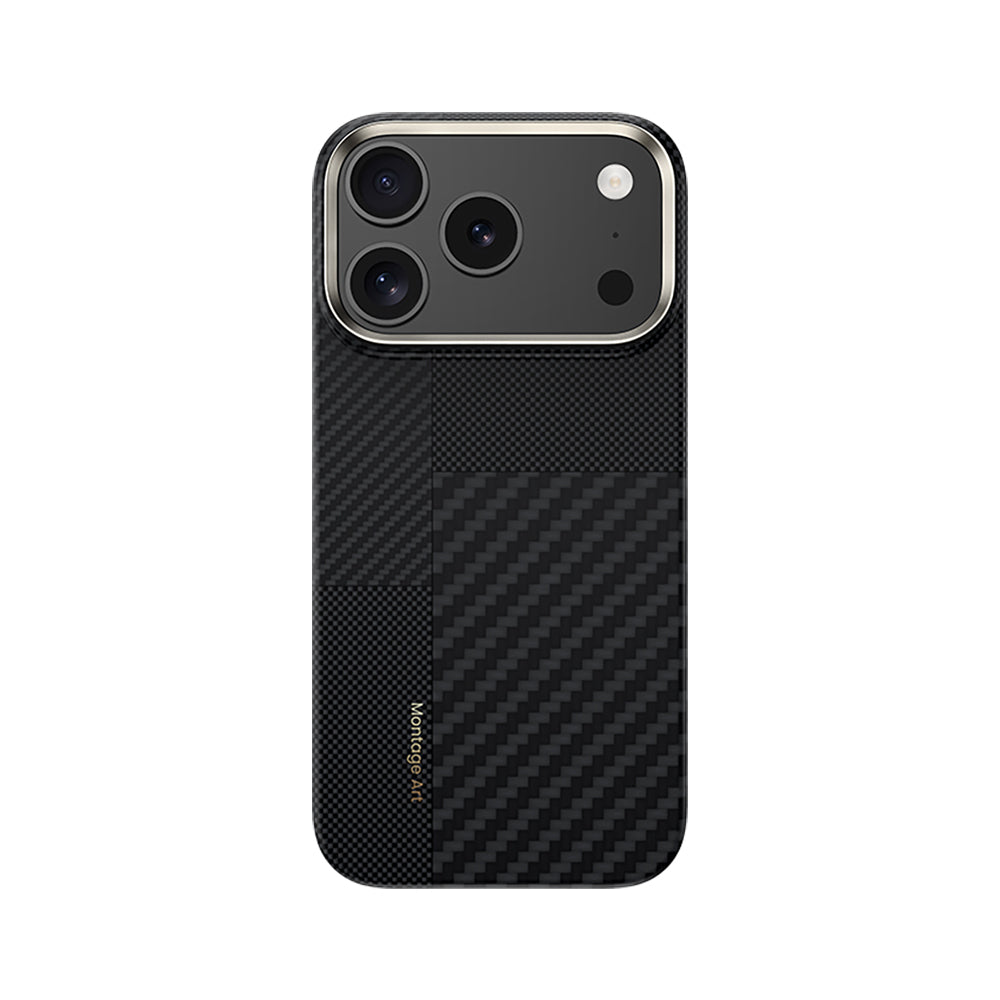 iPhone 17 Pro Kılıf M-safe Şarj Özellikli Karbon Fiber Benks Montage ArmorAir Kevlar Kılıf