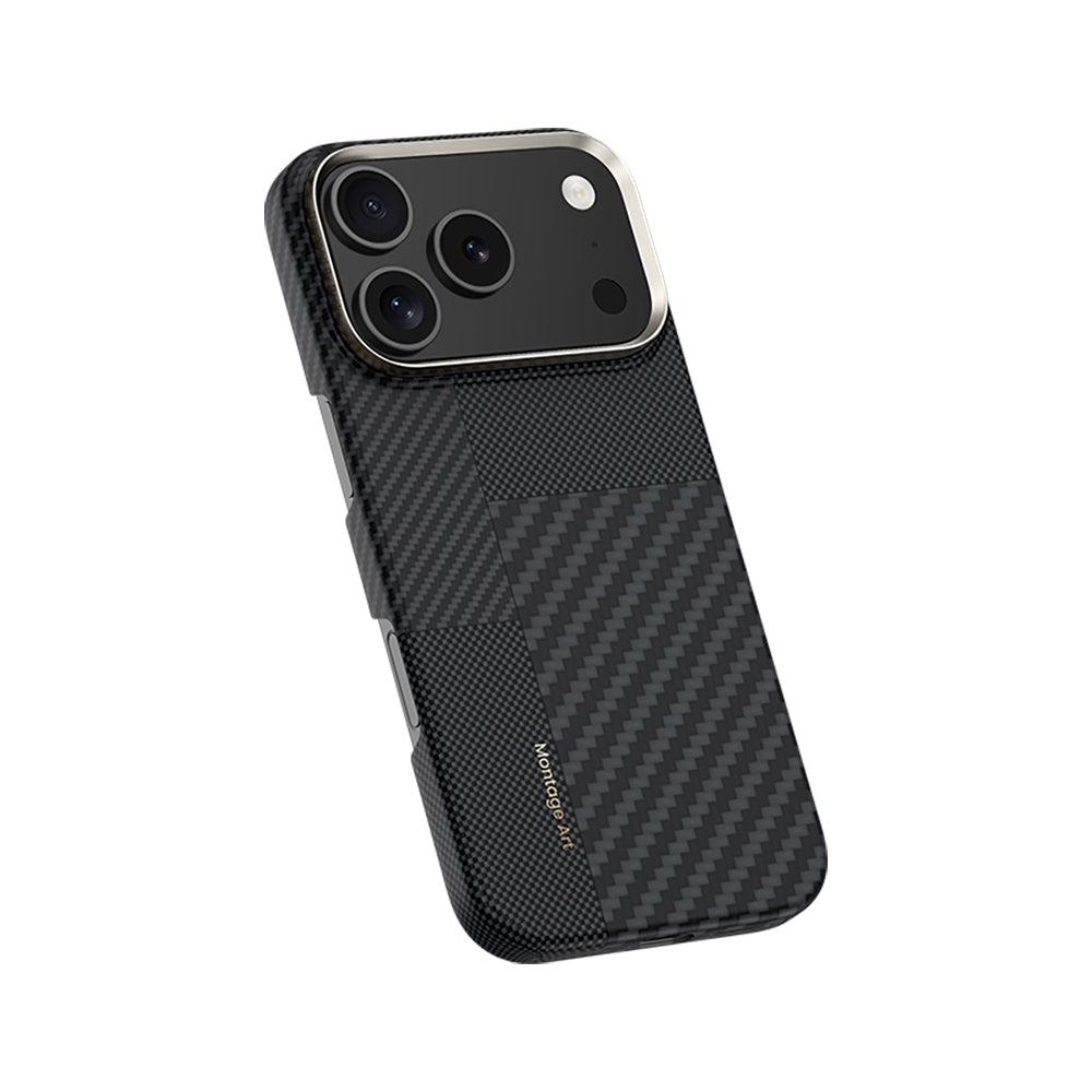 iPhone 17 Pro Kılıf M-safe Şarj Özellikli Karbon Fiber Benks Montage ArmorAir Kevlar Kılıf