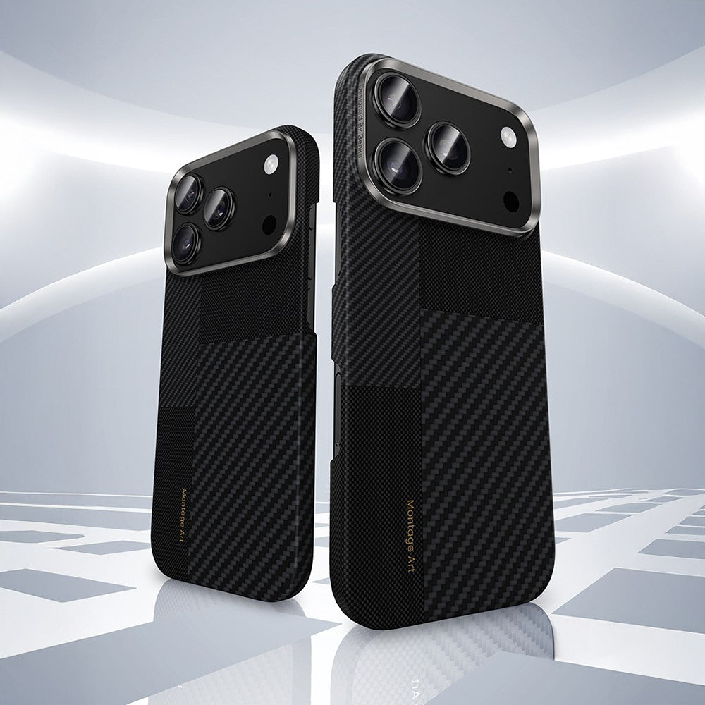 iPhone 17 Pro Kılıf M-safe Şarj Özellikli Karbon Fiber Benks Montage ArmorAir Kevlar Kılıf