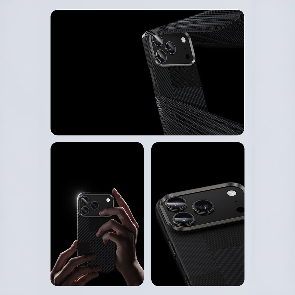 iPhone 17 Pro Kılıf M-safe Şarj Özellikli Karbon Fiber Benks Montage ArmorAir Kevlar Kılıf