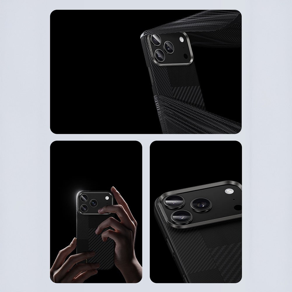 iPhone 17 Pro Kılıf M-safe Şarj Özellikli Karbon Fiber Benks Montage ArmorAir Kevlar Kılıf