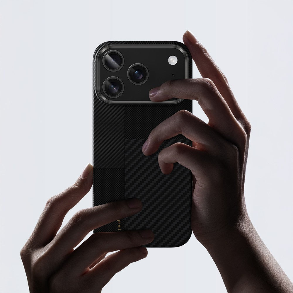 iPhone 17 Pro Kılıf M-safe Şarj Özellikli Karbon Fiber Benks Montage ArmorAir Kevlar Kılıf