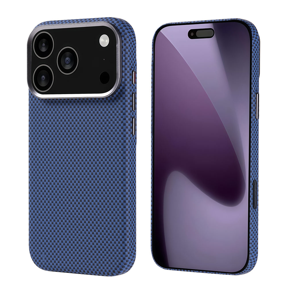 iPhone 17 Pro Kılıf M-safe Şarj Özellikli Karbon Fiber Görünümlü Zore Nekst Kılıf