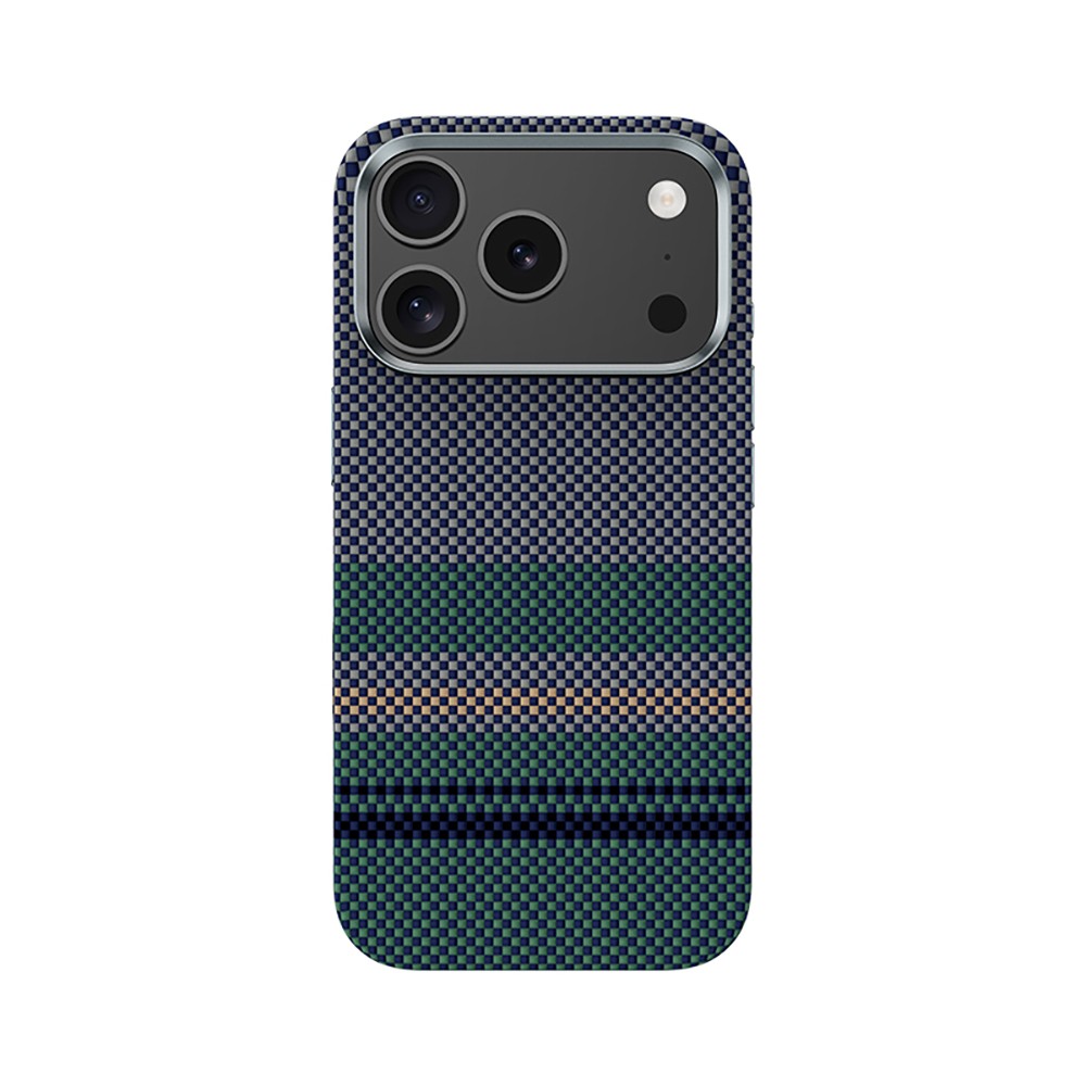 iPhone 17 Pro Kılıf M-safe Şarj Özellikli Karbon Fiber Tasarımlı Benks Aurora ArmorPro Kevlar Kılıf
