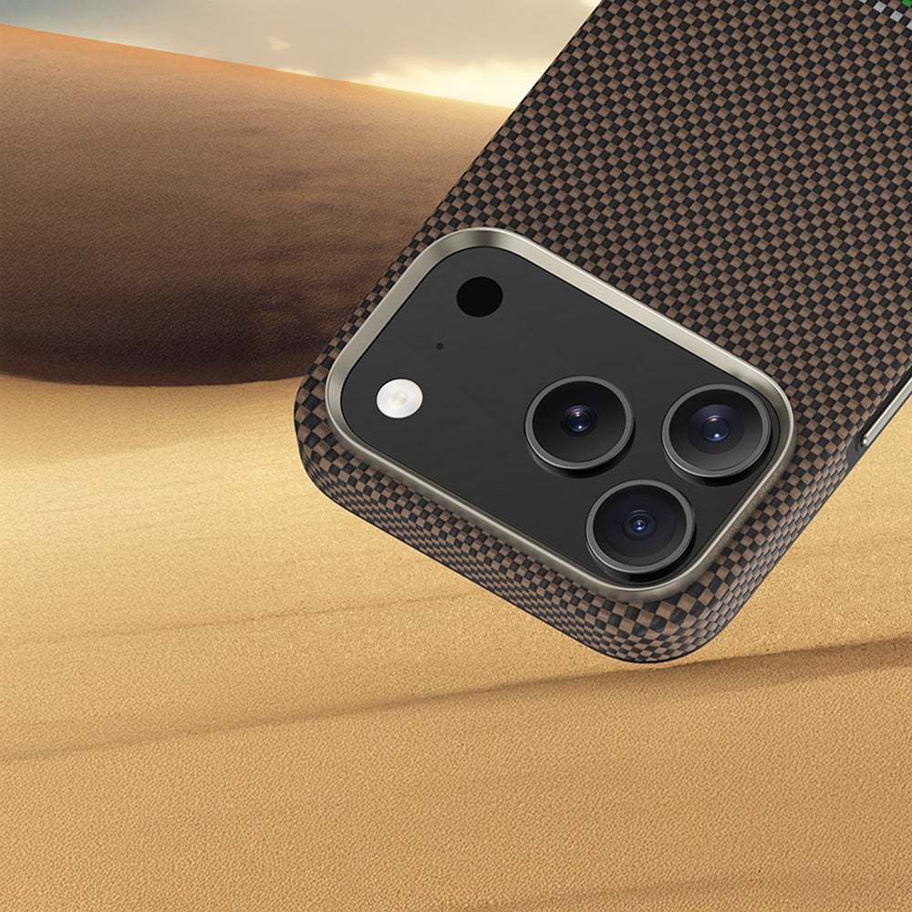 iPhone 17 Pro Kılıf M-safe Şarj Özellikli Karbon Fiber Tasarımlı Benks Prestige ArmorPro Kevlar Kılıf