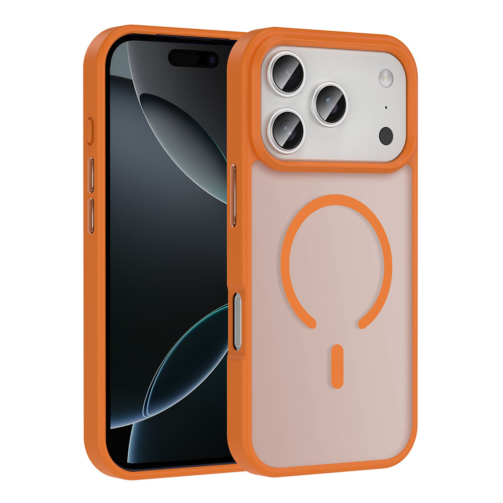 iPhone 17 Pro Kılıf M-safe Şarj Özellikli Mat Arka Yüzey Zore Sio Kılıf