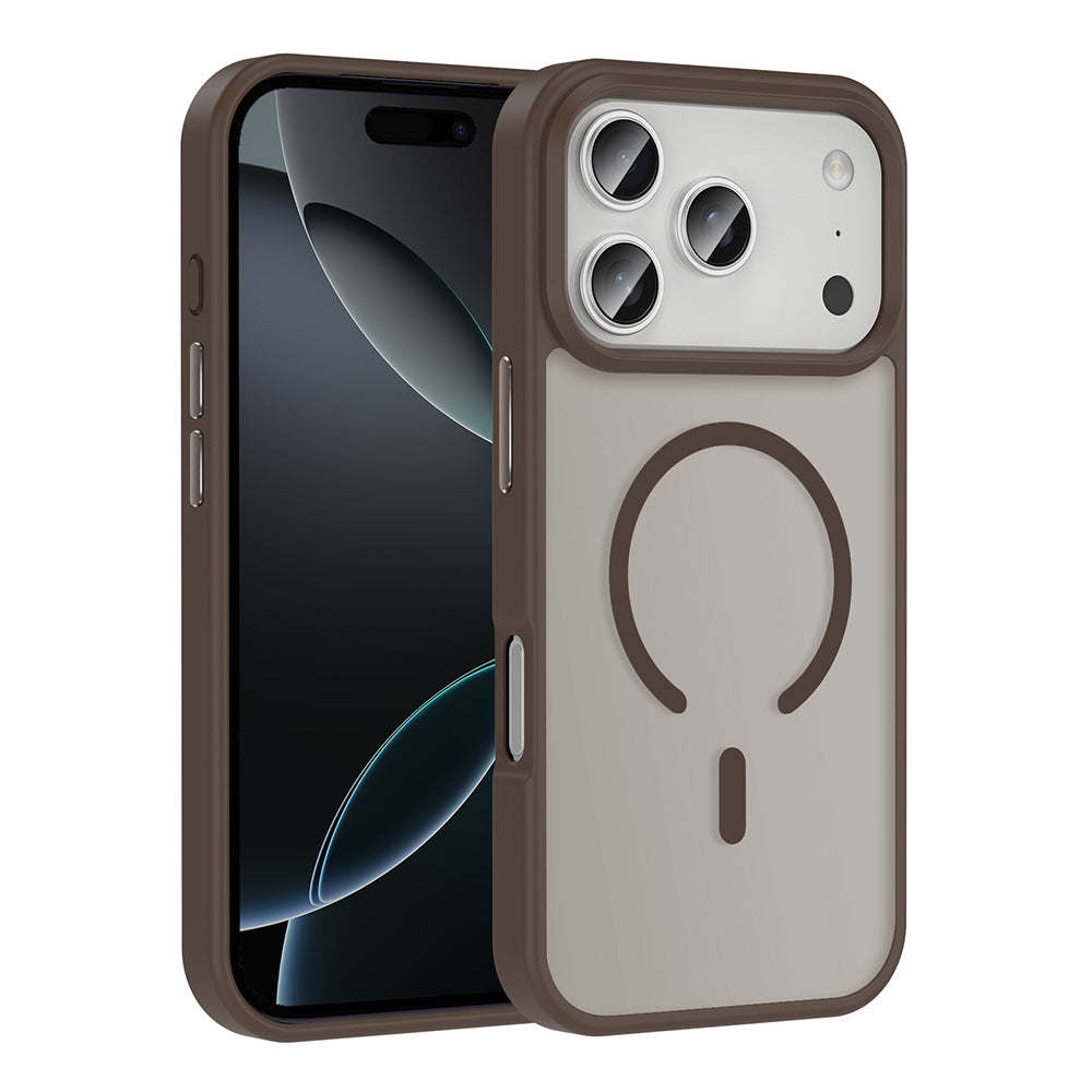 iPhone 17 Pro Kılıf M-safe Şarj Özellikli Mat Arka Yüzey Zore Sio Kılıf