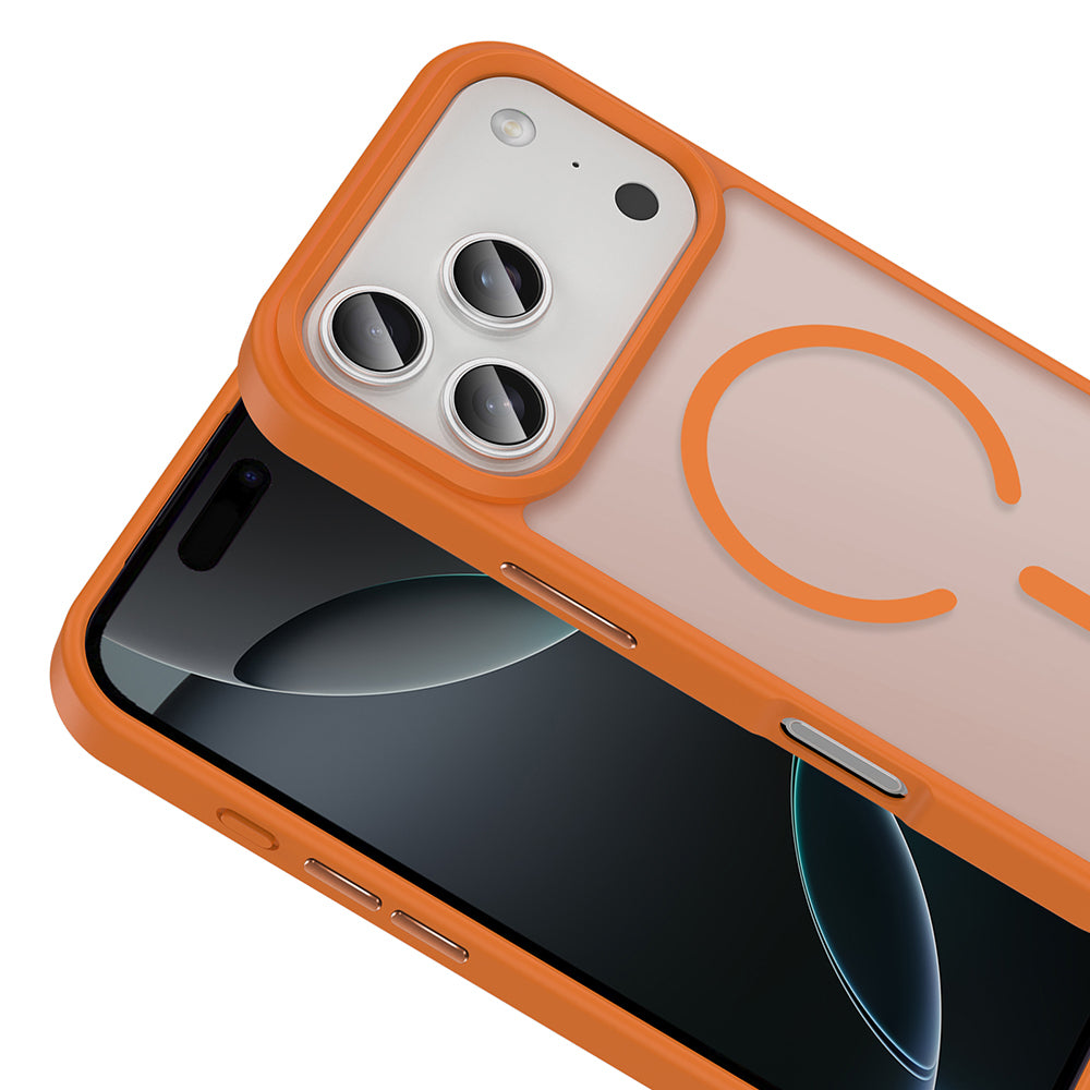 iPhone 17 Pro Kılıf M-safe Şarj Özellikli Mat Arka Yüzey Zore Sio Kılıf