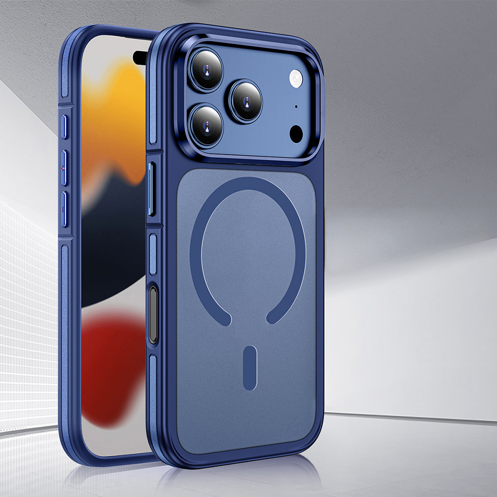 iPhone 17 Pro Kılıf M-safe Şarj Özellikli Mat Görünümlü Wlons Vevo Kılıf