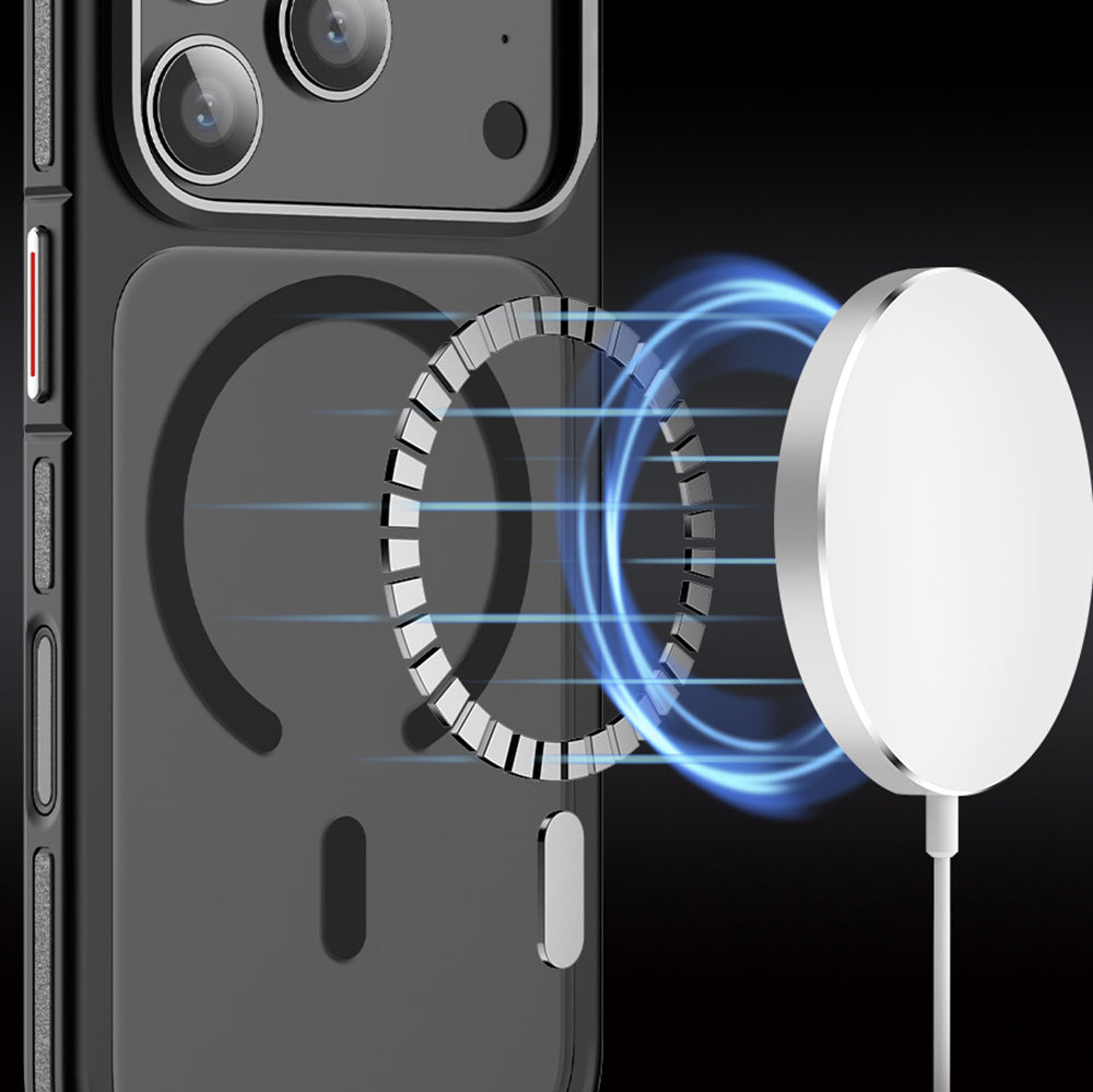 iPhone 17 Pro Kılıf M-safe Şarj Özellikli Mat Görünümlü Wlons Vevo Kılıf