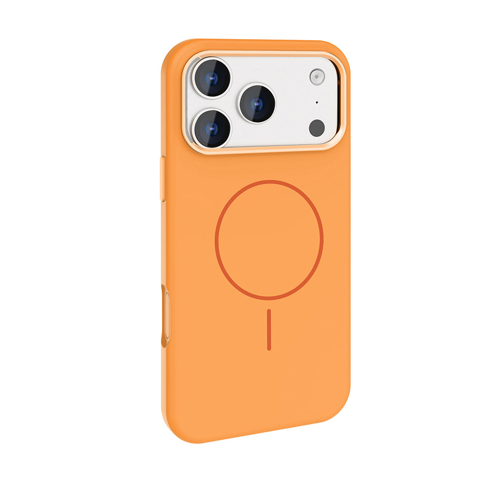iPhone 17 Pro Kılıf M-Safe Şarj Özellikli Metal Kamera Çerçeveli Zore Edi Silikon Kılıf