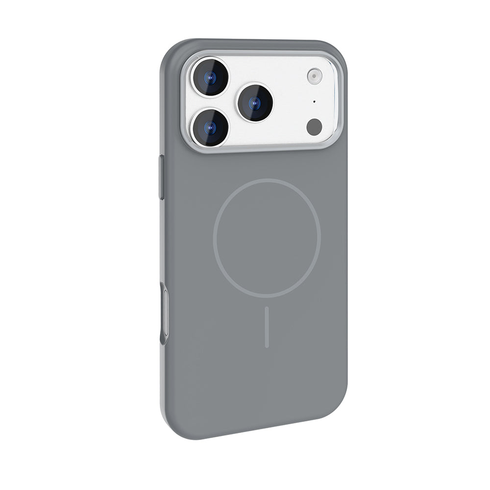 iPhone 17 Pro Kılıf M-Safe Şarj Özellikli Metal Kamera Çerçeveli Zore Edi Silikon Kılıf