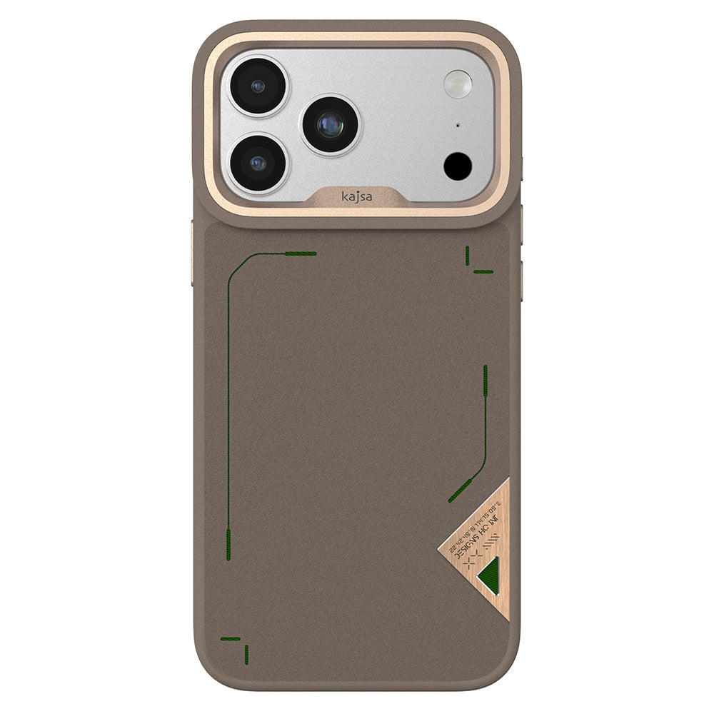 iPhone 17 Pro Kılıf M-safe Şarj Özellikli O-Ring Metal Kamera Çerçeveli Kajsa Matrix Collection Kılıf