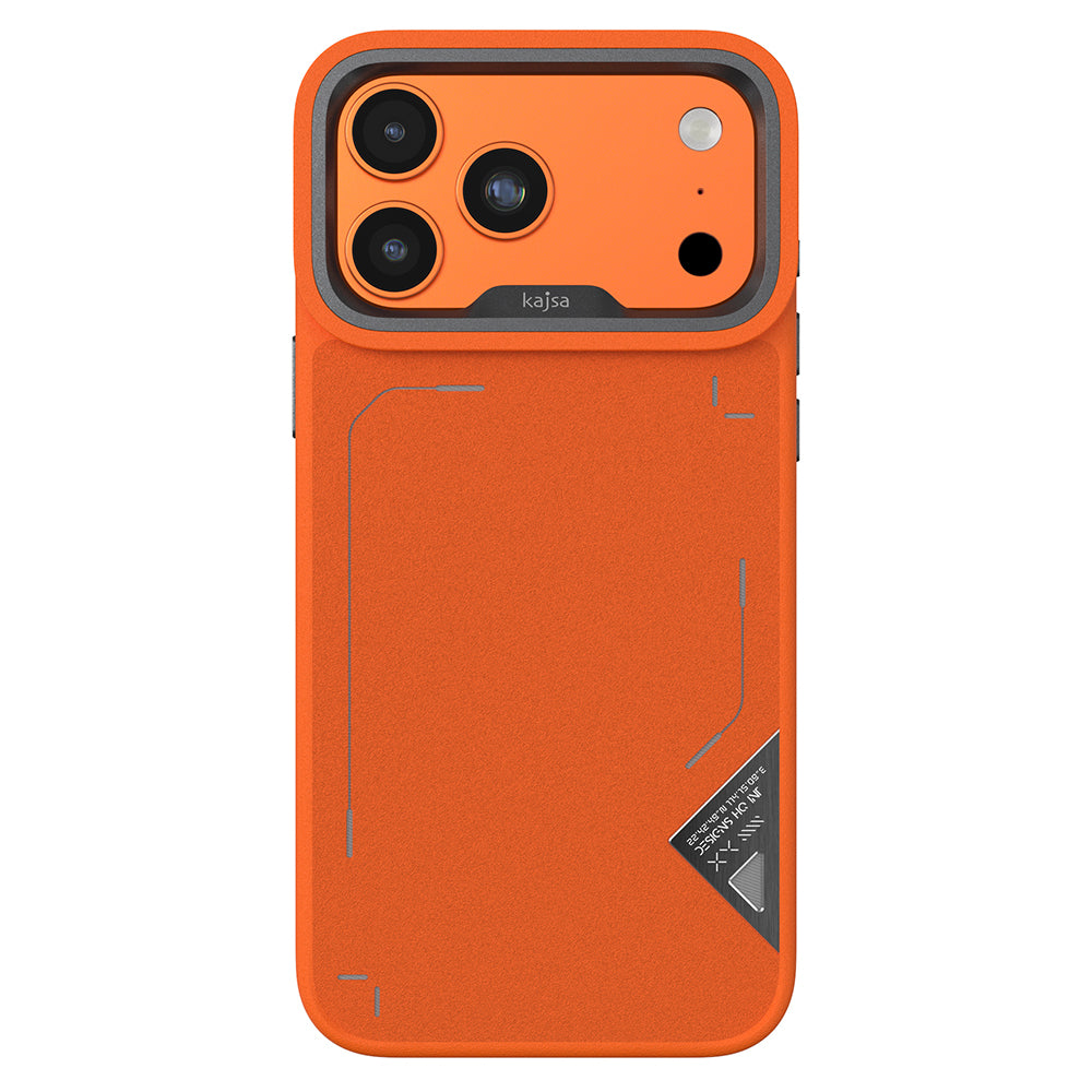 iPhone 17 Pro Kılıf M-safe Şarj Özellikli O-Ring Metal Kamera Çerçeveli Kajsa Matrix Collection Kılıf