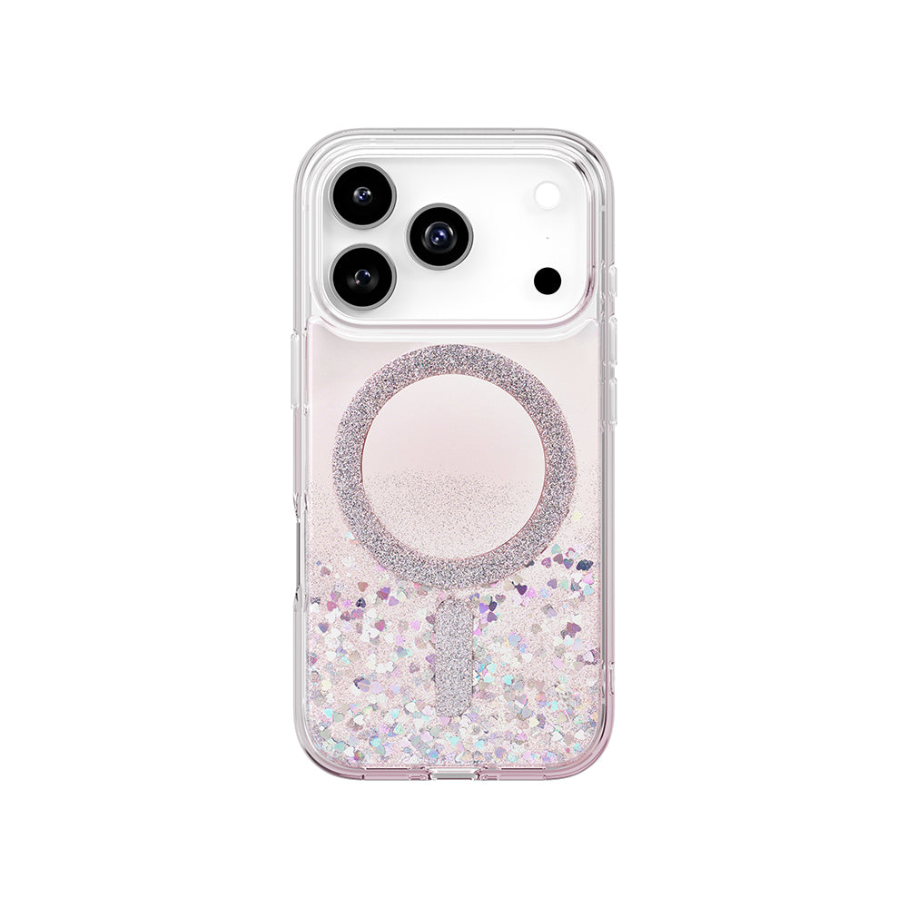 iPhone 17 Pro Kılıf M-safe Şarj Özellikli Parlak Halkalı Coehl Solea Kılıf