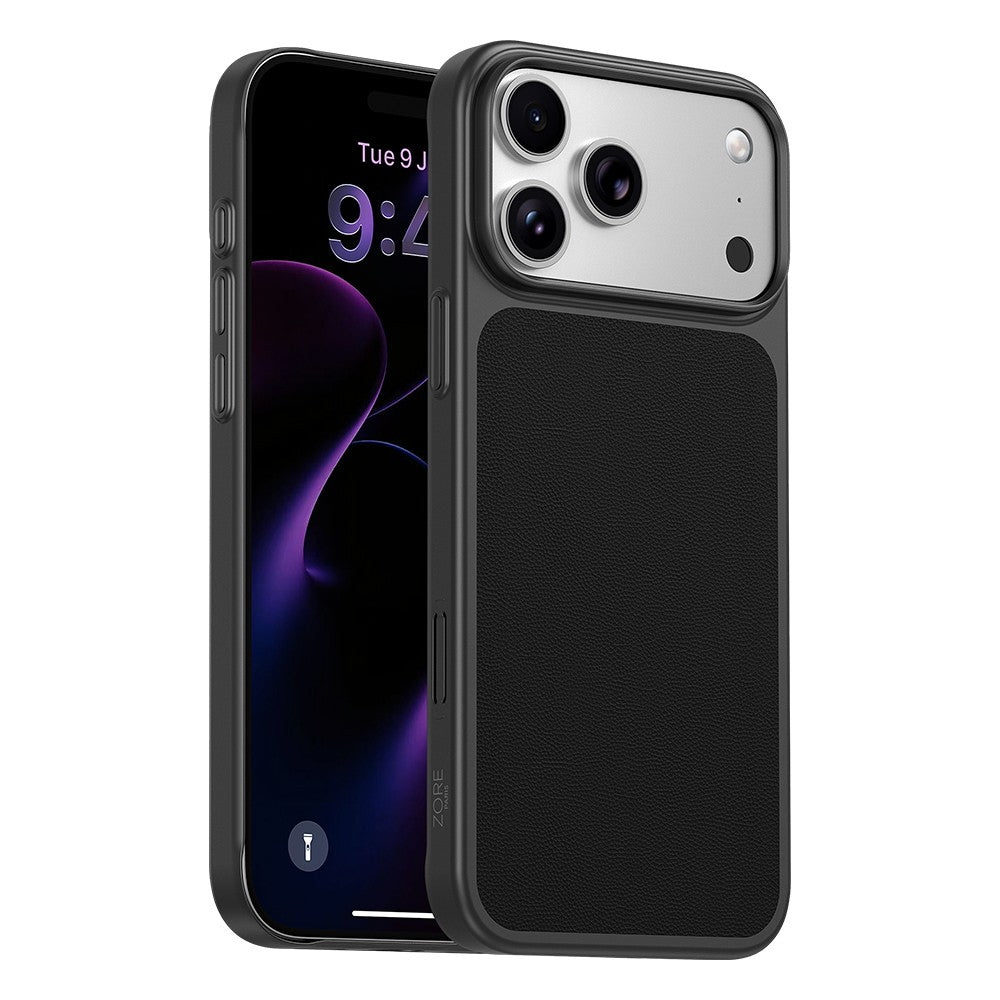 iPhone 17 Pro Kılıf M-Safe Şarj Özellikli PU Zore Paris Trexo Sert PC Kılıf