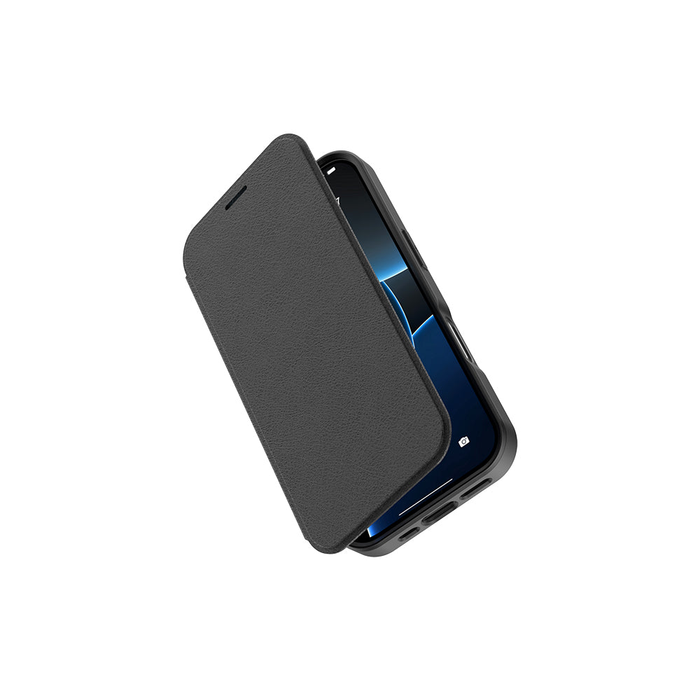 iPhone 17 Pro Kılıf M-Safe Şarj Özellikli Raptic Air Folio Şeffaf Kartlıklı Kılıf