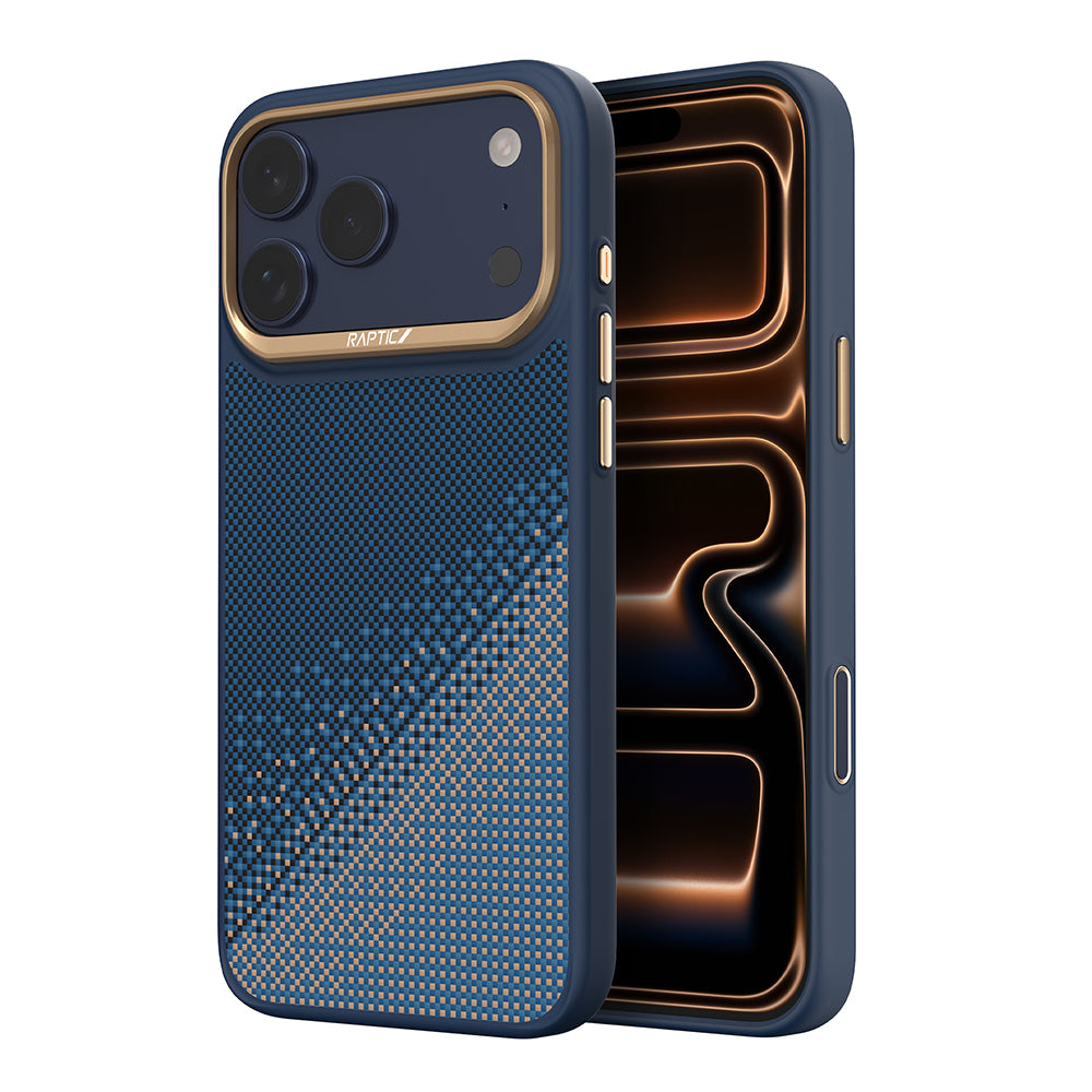 iPhone 17 Pro Kılıf M-safe Şarj Özellikli Raptic Aramid Dual Serenity Serisi Karbon Kılıf