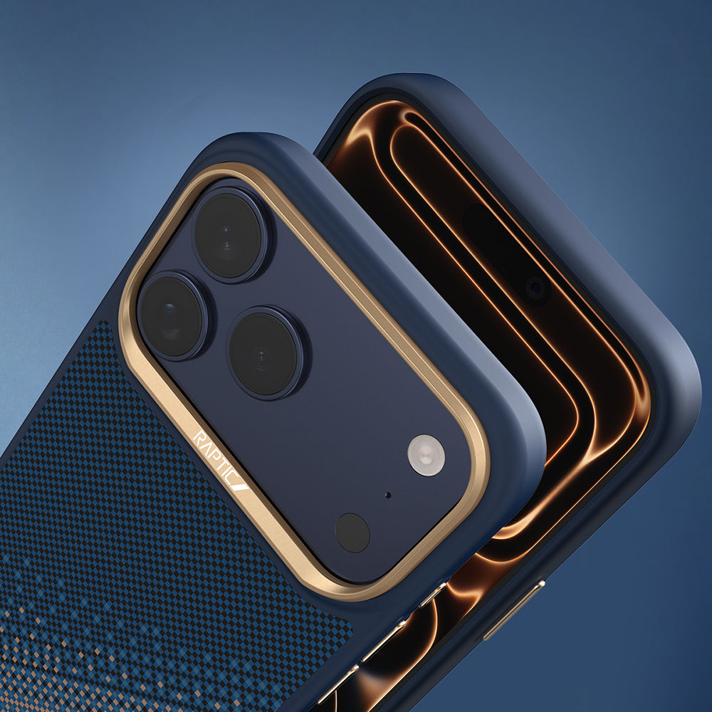 iPhone 17 Pro Kılıf M-safe Şarj Özellikli Raptic Aramid Dual Serenity Serisi Karbon Kılıf
