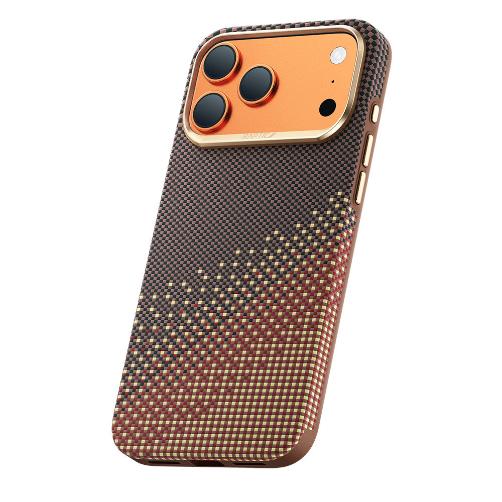 iPhone 17 Pro Kılıf M-safe Şarj Özellikli Raptic Aramid Dual Ultra Serenity Serisi Karbon Kılıf