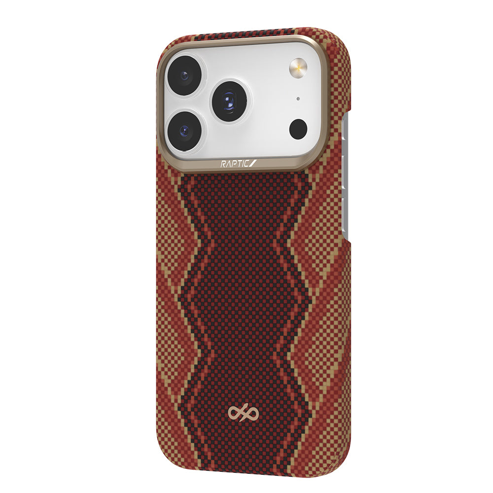 iPhone 17 Pro Kılıf M-safe Şarj Özellikli Raptic Aramid Skin Bionic Serisi Karbon Kılıf
