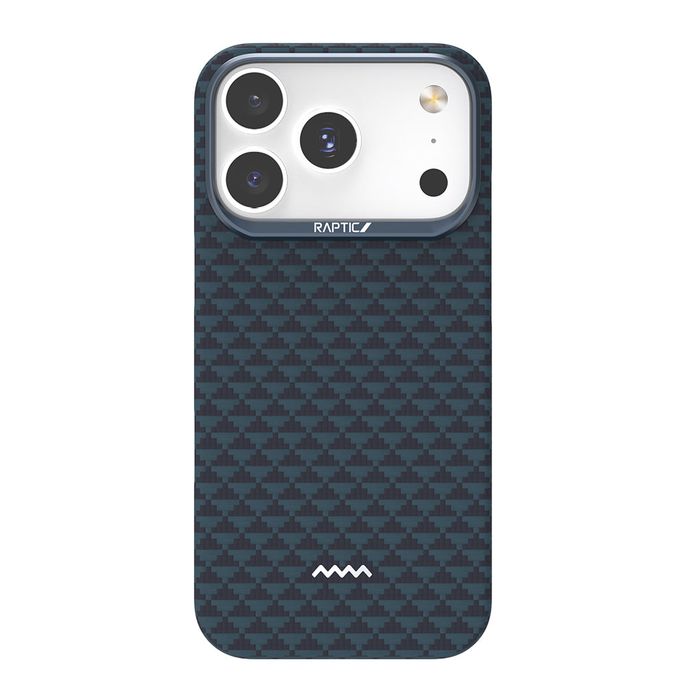 iPhone 17 Pro Kılıf M-safe Şarj Özellikli Raptic Aramid Skin Origin Serisi Karbon Kılıf
