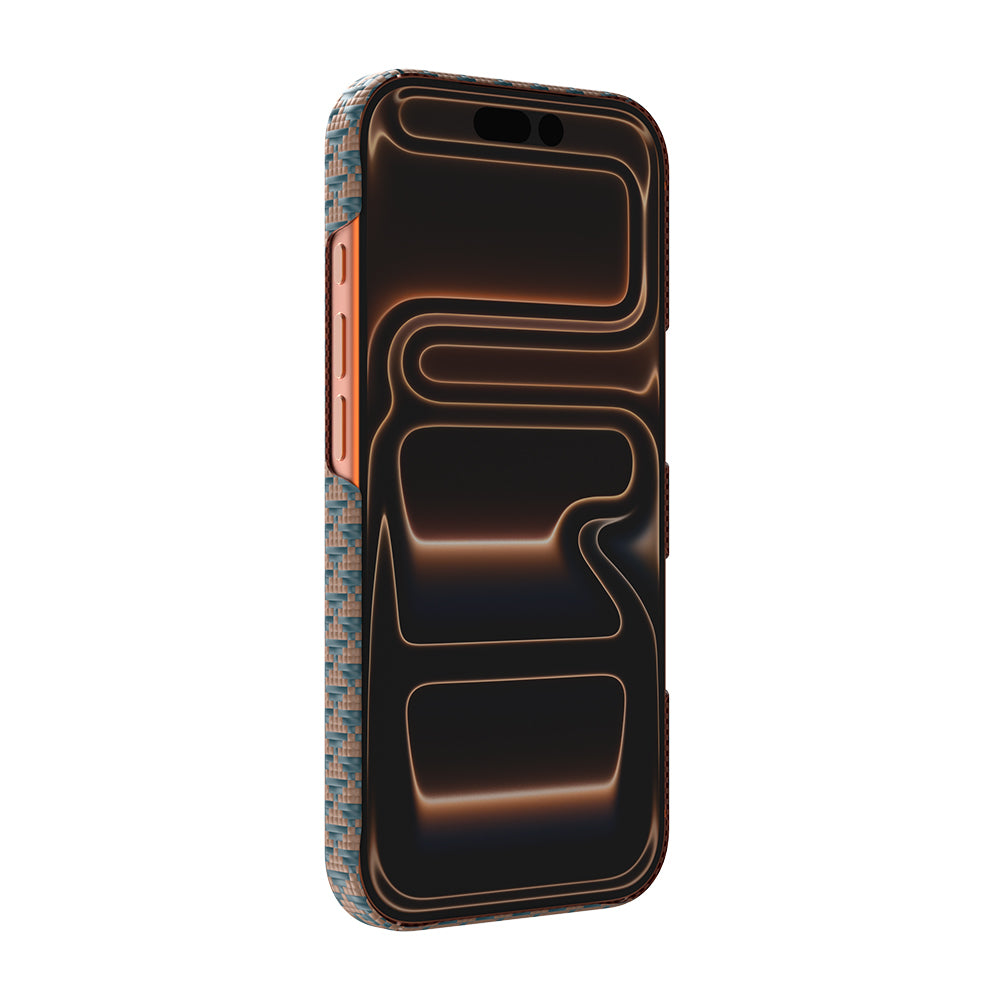 iPhone 17 Pro Kılıf M-safe Şarj Özellikli Raptic Aramid Skin Origin Serisi Karbon Kılıf