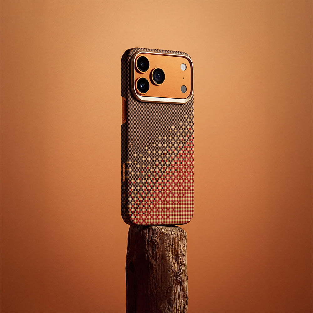 iPhone 17 Pro Kılıf M-safe Şarj Özellikli Raptic Aramid Skin Serenity Serisi Karbon Kılıf
