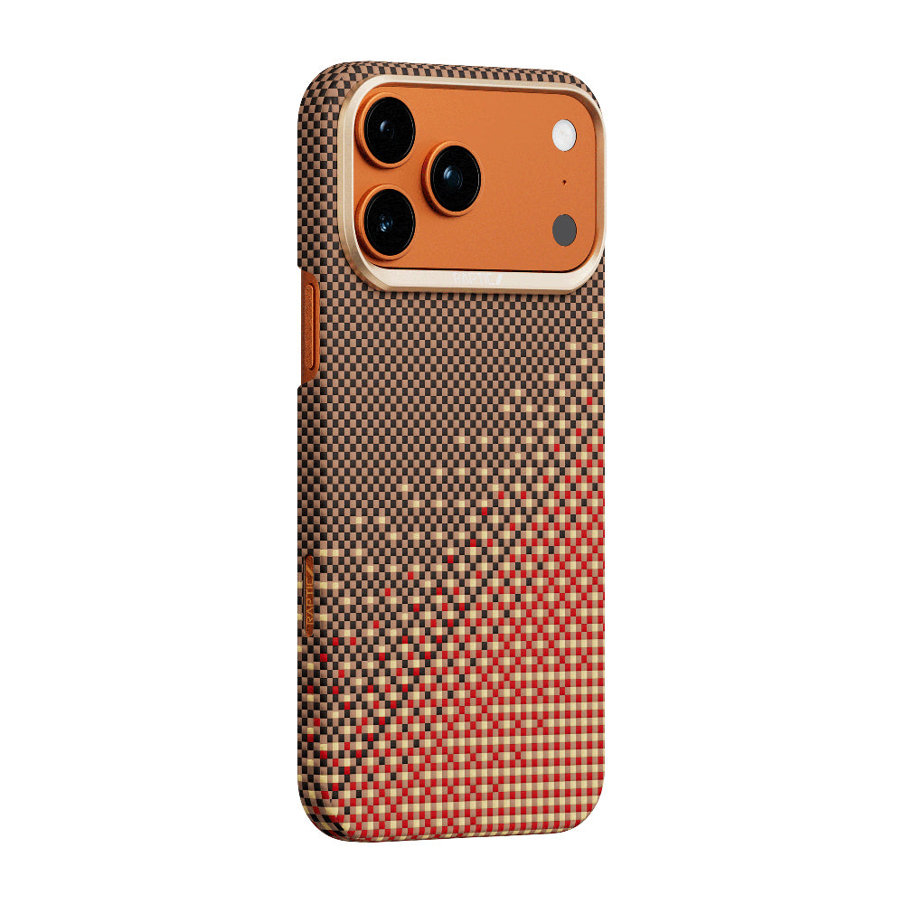 iPhone 17 Pro Kılıf M-safe Şarj Özellikli Raptic Aramid Skin Serenity Serisi Karbon Kılıf