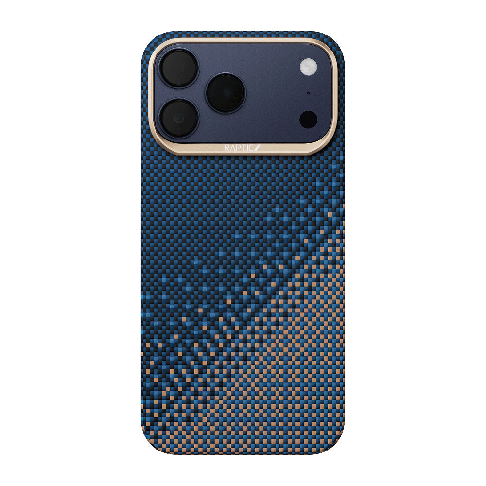 iPhone 17 Pro Kılıf M-safe Şarj Özellikli Raptic Aramid Skin Serenity Serisi Karbon Kılıf
