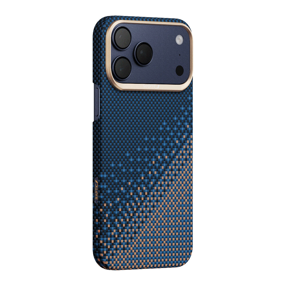 iPhone 17 Pro Kılıf M-safe Şarj Özellikli Raptic Aramid Skin Serenity Serisi Karbon Kılıf