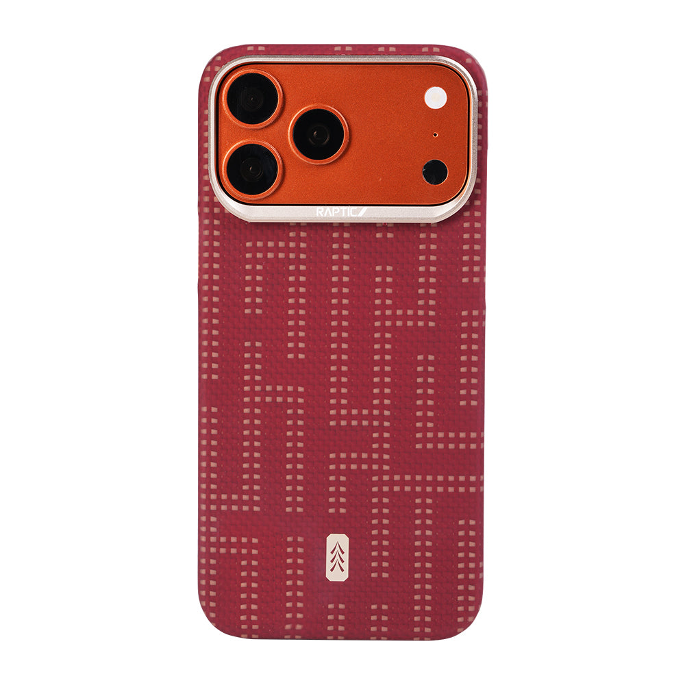 iPhone 17 Pro Kılıf M-safe Şarj Özellikli Raptic Aramid Skin Serisi Karbon Kılıf