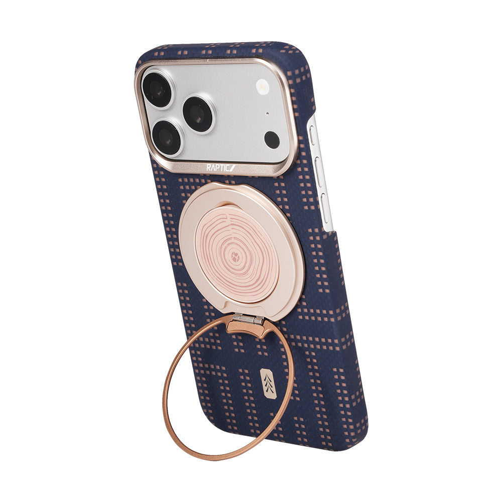 iPhone 17 Pro Kılıf M-safe Şarj Özellikli Raptic Aramid Skin Serisi Karbon Kılıf