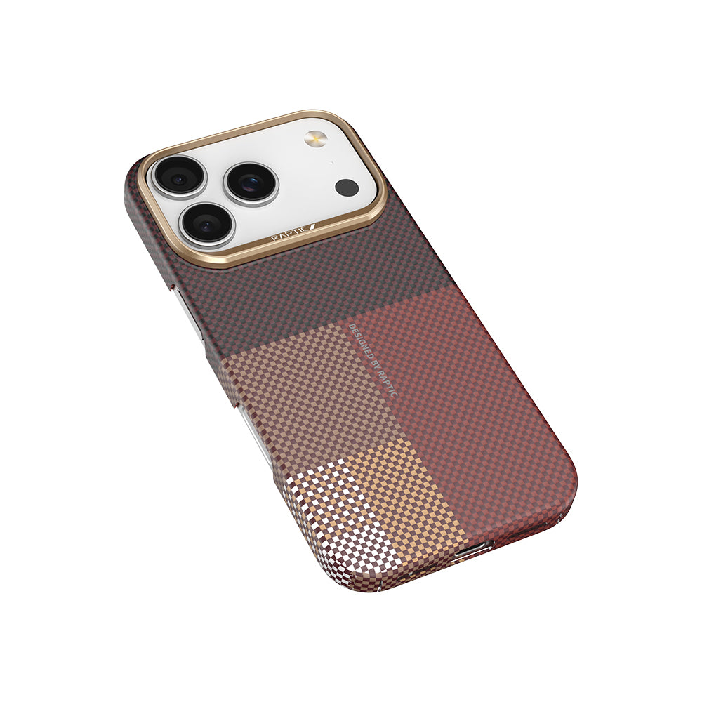 iPhone 17 Pro Kılıf M-safe Şarj Özellikli Raptic Aramid Skin Transform Serisi Karbon Kılıf