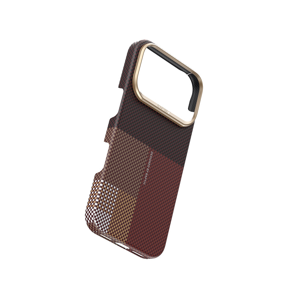 iPhone 17 Pro Kılıf M-safe Şarj Özellikli Raptic Aramid Skin Transform Serisi Karbon Kılıf