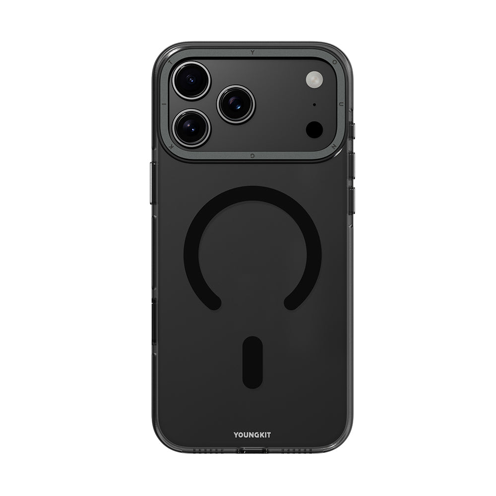 iPhone 17 Pro Kılıf M-safe Şarj Özellikli Şeffaf Youngkit Crystal Shield Serisi Kılıf