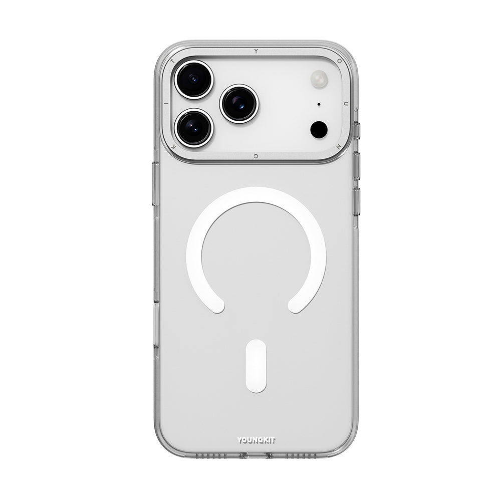 iPhone 17 Pro Kılıf M-safe Şarj Özellikli Şeffaf Youngkit Crystal Shield Serisi Kılıf