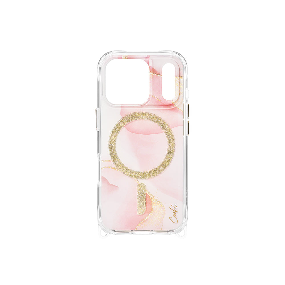 iPhone 17 Pro Kılıf M-safe Şarj Özellikli Simli Magnetik Coehl Aeris Kılıf