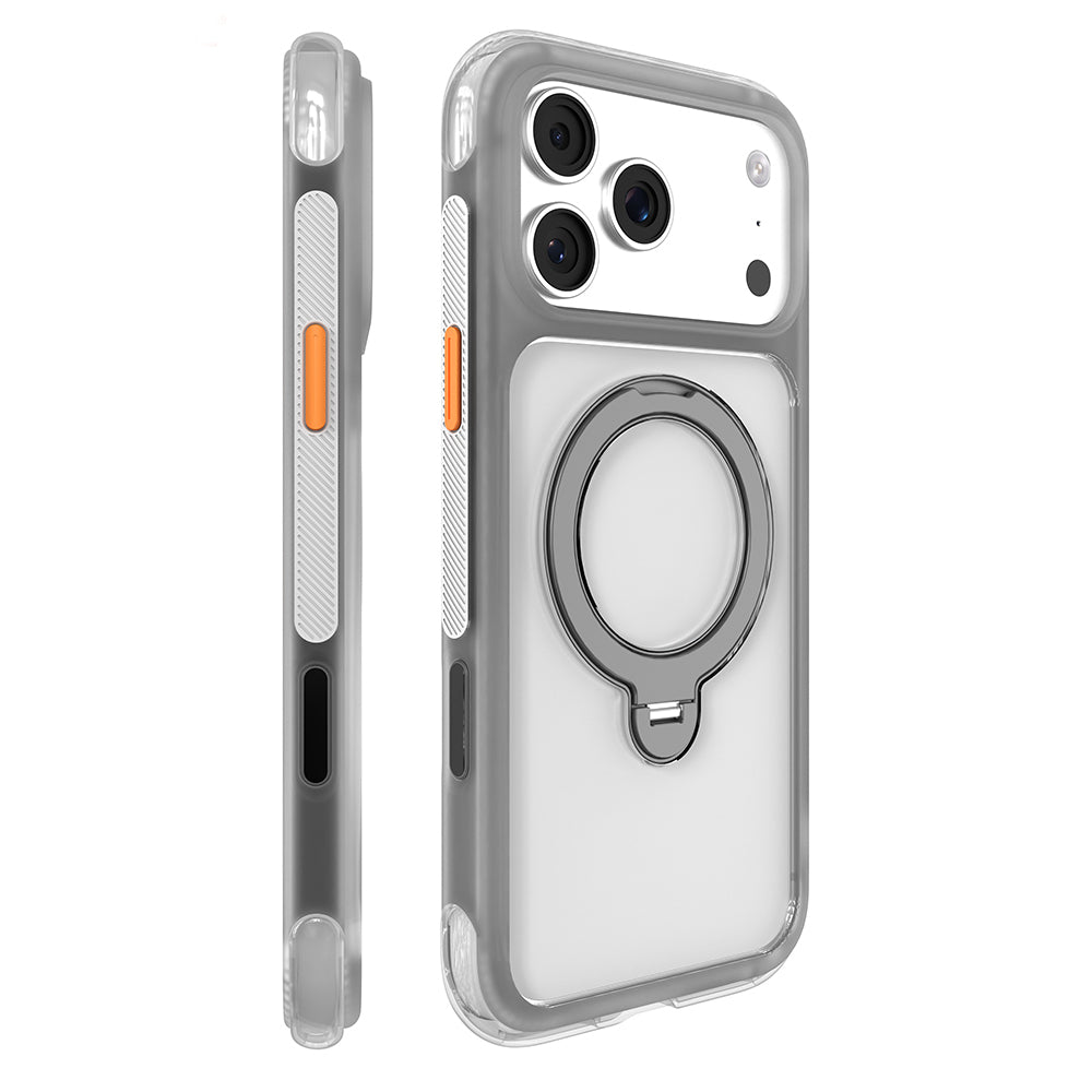 iPhone 17 Pro Kılıf M-safe Şarj Özellikli Standlı Airbag Tasarımlı Mutural Air Shield Serisi Kılıf